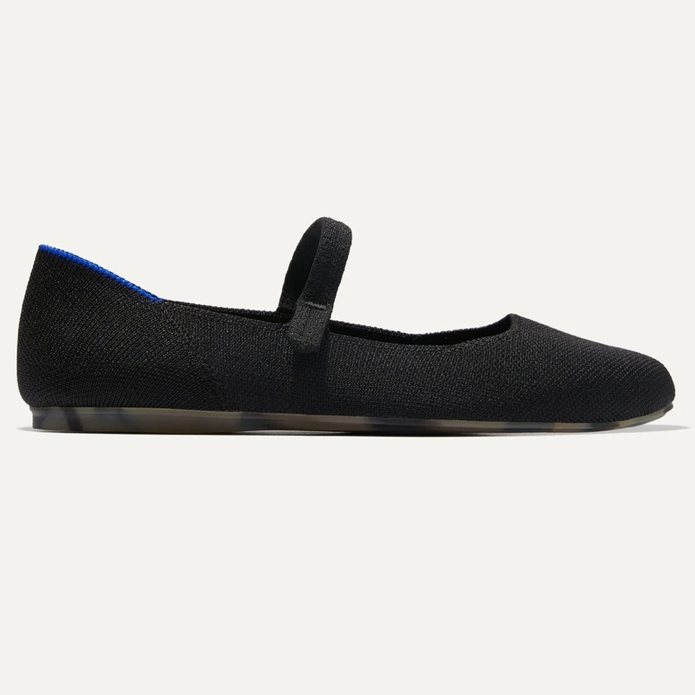Rothy’s Women’s Black The Square Mary Jane Flat NWOT Size 7 - Picture 2 of 6